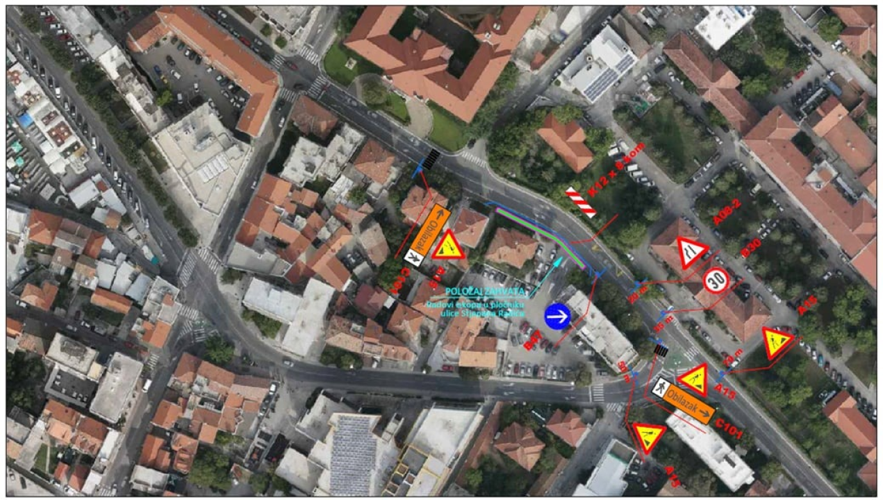 U Ulici Stjepana Radića u Šibeniku od idućeg tjedna radovi