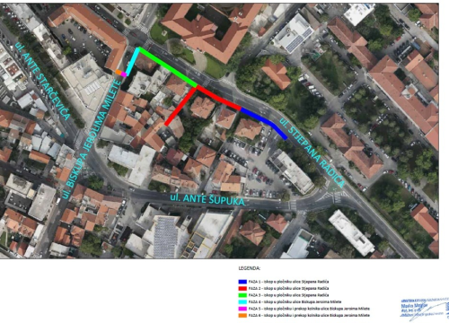 Fotografija 1 - U Ulici Stjepana Radića u Šibeniku od idućeg tjedna radovi