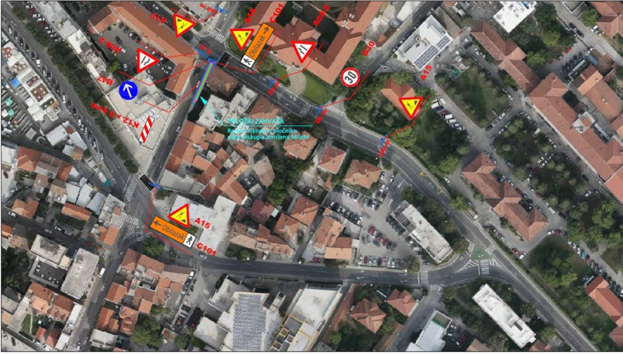Od danas privremena regulacija prometa u Ulici Stjepana Radića