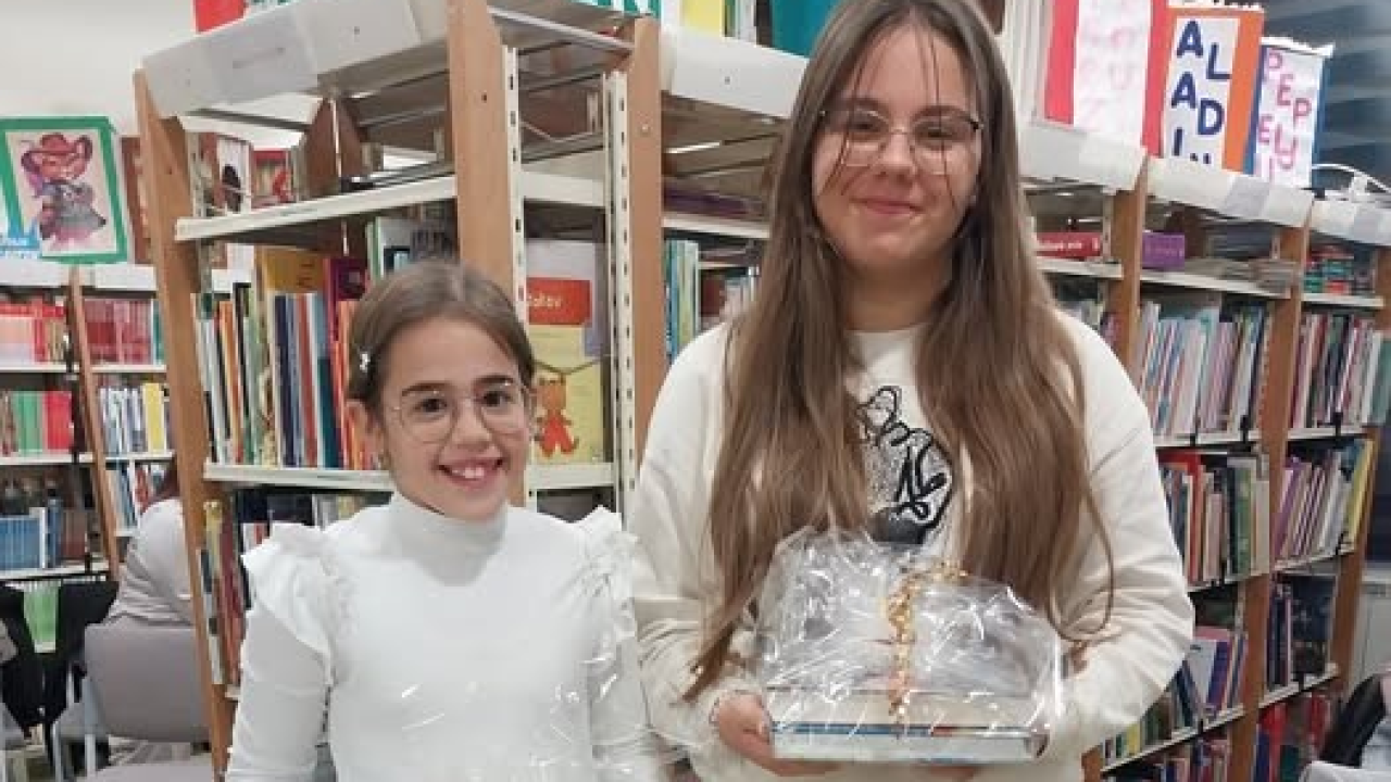 Kninjanke Katarina i Anđela pobjednice gradskog Natjecanja u čitanju naglas