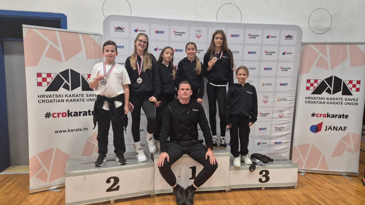 Karate klub Phoenix uzeo tri medalje na Prvenstvu Hrvatske: Đani i Nela viceprvaci države