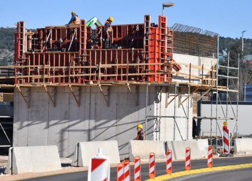 Fotografija 4 - Napreduju radovi na izgradnji nadvožnjaka na čvoru Mandalina